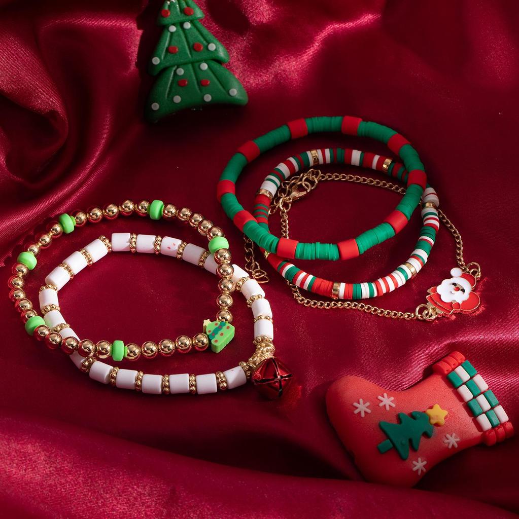Европейский и американский рождественский браслет из бисера с оленями: Креативные женские праздничные украшения