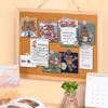 Wall Hanging Photo Display Board Double-sided Memo Board Home Decoration Cork Notice Board  Office