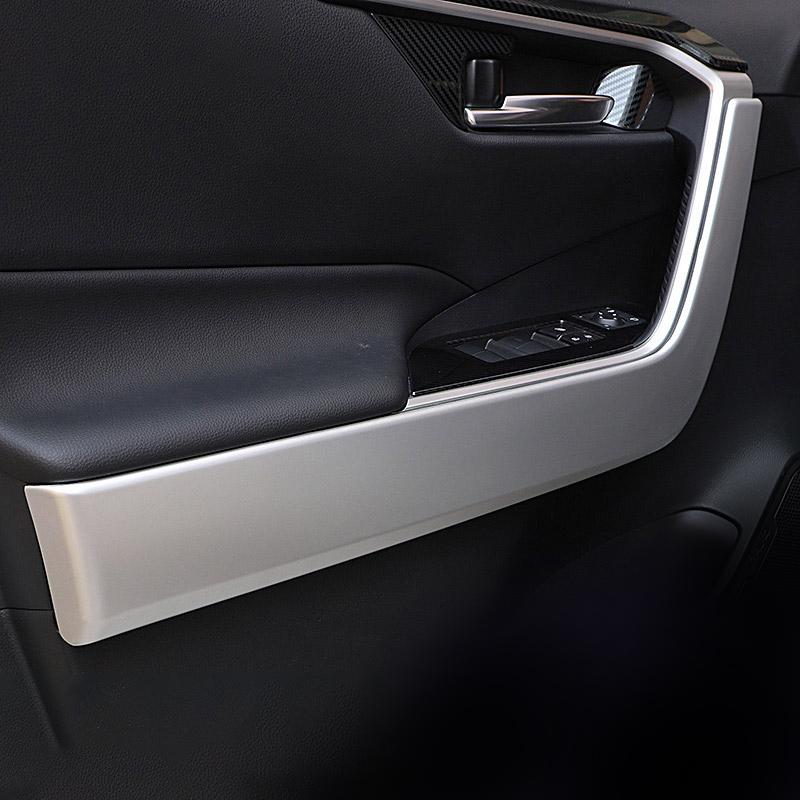 Для Toyota RAV4 XA50 -2022 2023 RAV 4 Гибрид ABS Автомобильный Интерьер Двери Подлокотник Чаша Панель Крышка Отделка Накладки Наклейки