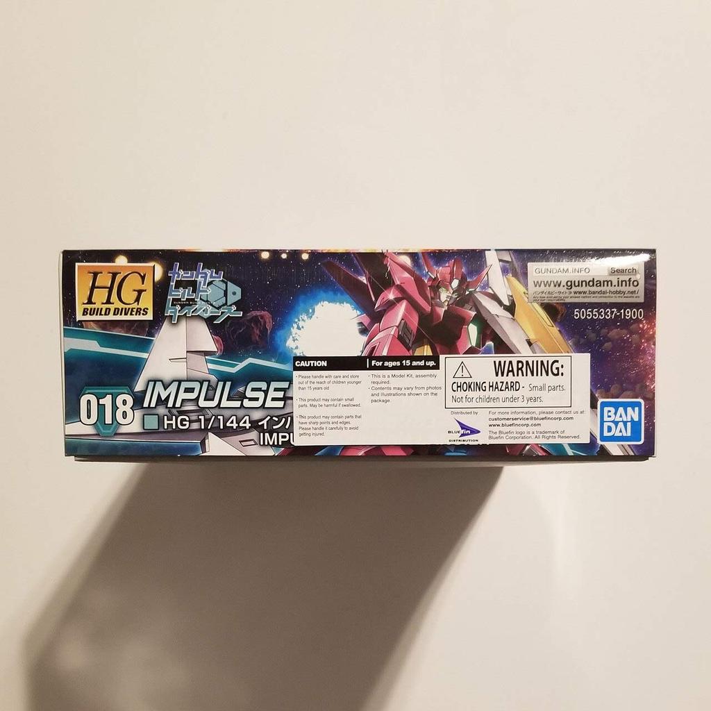 Пластиковая модель HGBD Gundam Build Divers Impulse Gundam Rancier в масштабе 1/144 с цветовой кодировкой