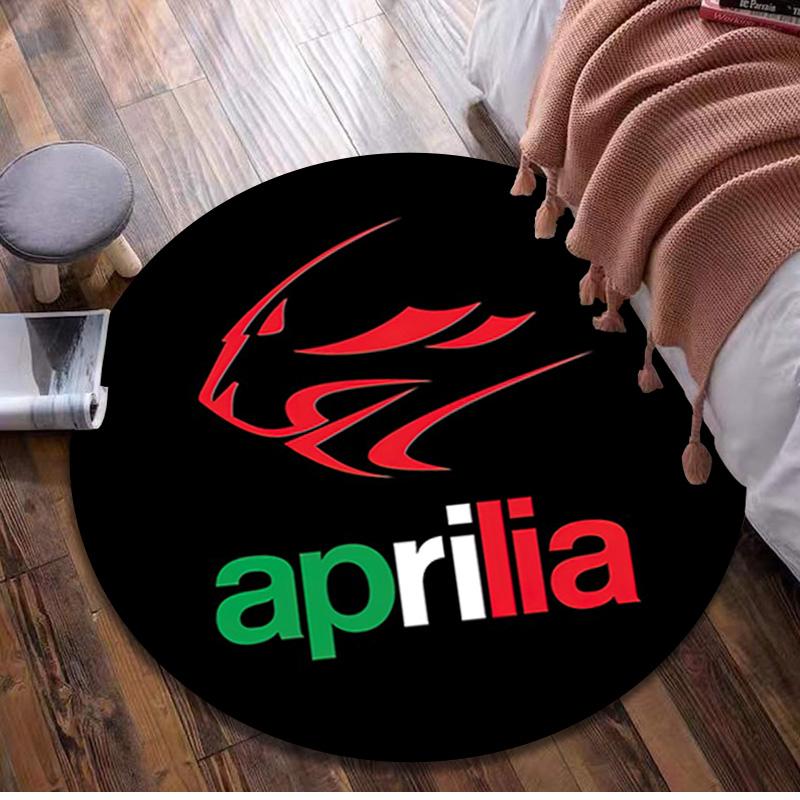 1 шт. Круглый ковер с принтом Aprilia racing - Декор для дома Ковер для гостиной Спальни Напольное покрытие Коврик для зоны компьютерного кресла
