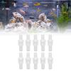 10 Pcs 1 Way Check Valve Translucent Water Stop Hose Check Valve with Spring for Chemical Industry