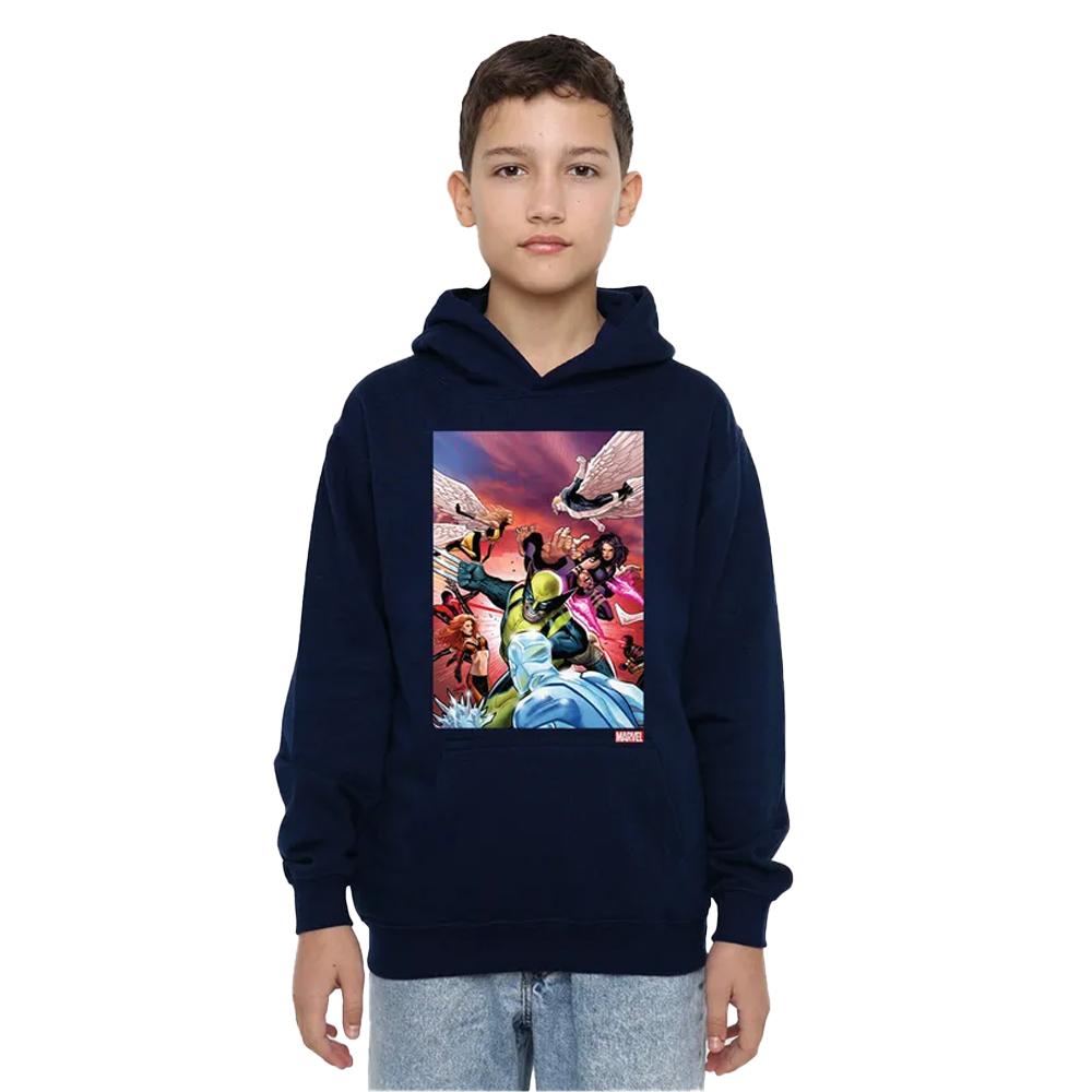 X-Men Childrens/Kids Team Defend Pull Over Hoodie