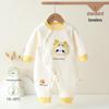 Thickened Baby Split-Leg Romper: Boys & Girls Crawling Onesie for Spring, Autumn, Winter