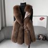 Faux Fur Vest For Women's Winter Outerwear Thickened Faux Fox Fur Vest Jacket