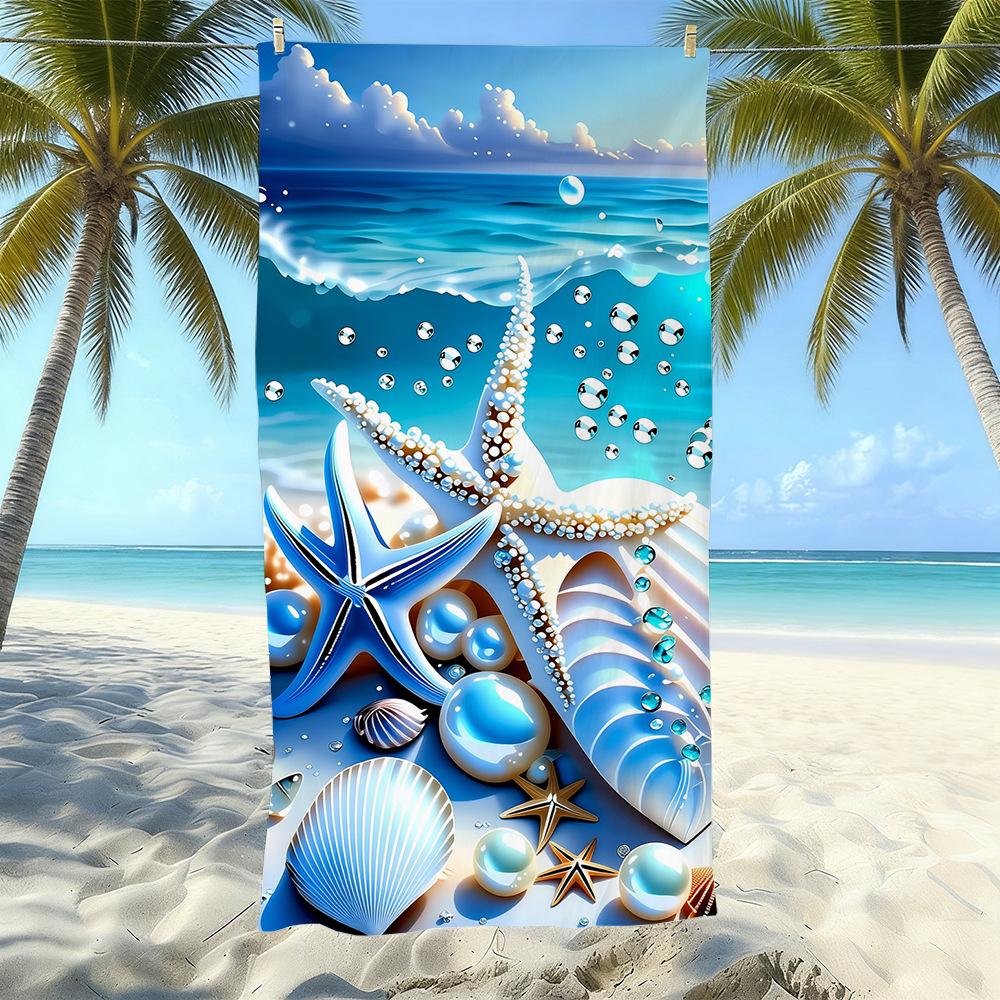 Microfiber Printed Beach Towel Quick-Drying Sand-Proof Absorbent Bath Towel Travel Swimming Towel