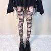 Japanese Gothic Harajuku Y2K Fishnet Suspenders Pantyhose