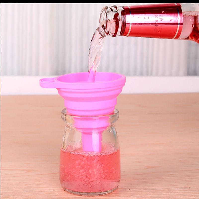 Силиконовая мини-телескопическая воронка с длинным горлом