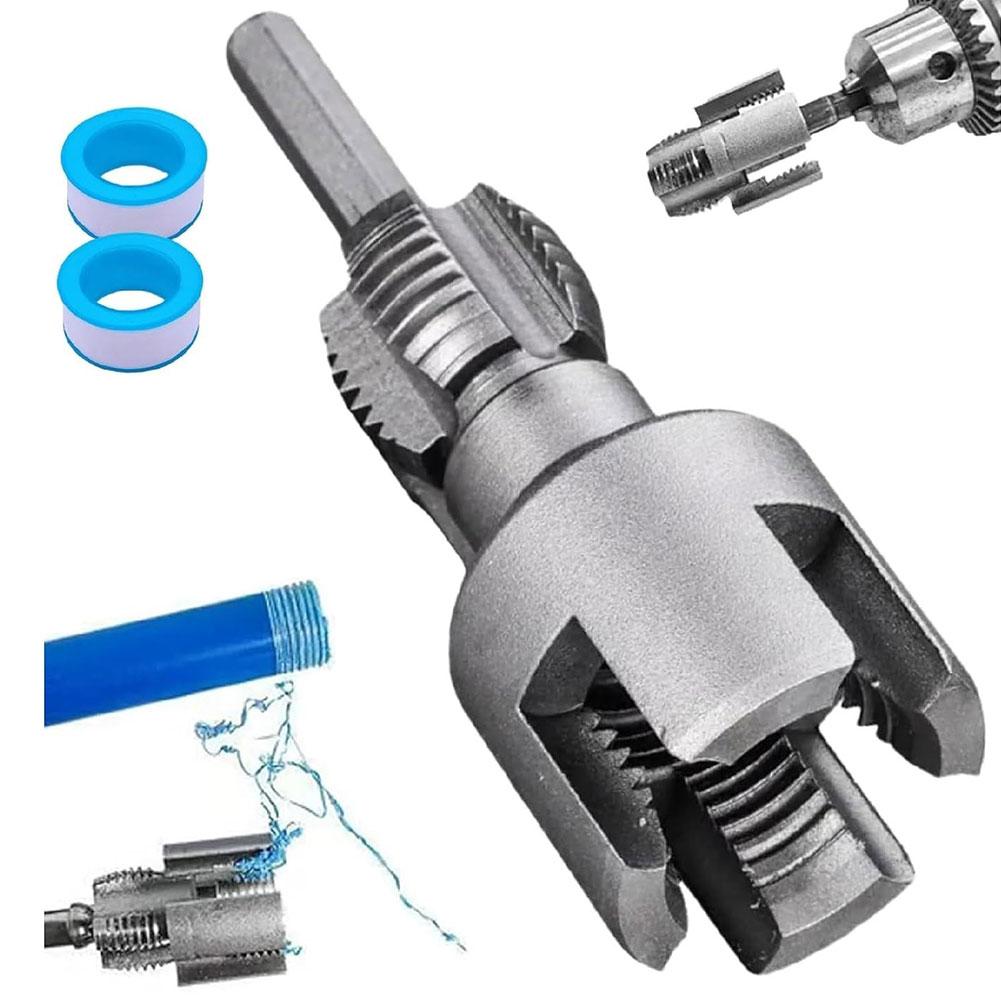 Интегрированный инструмент для нарезания внутренней и внешней резьбы на трубах, инструмент для нарезания резьбы на трубах, набор метчиков и плашек для пластиковых труб для нарезания резьбы и клупп для труб