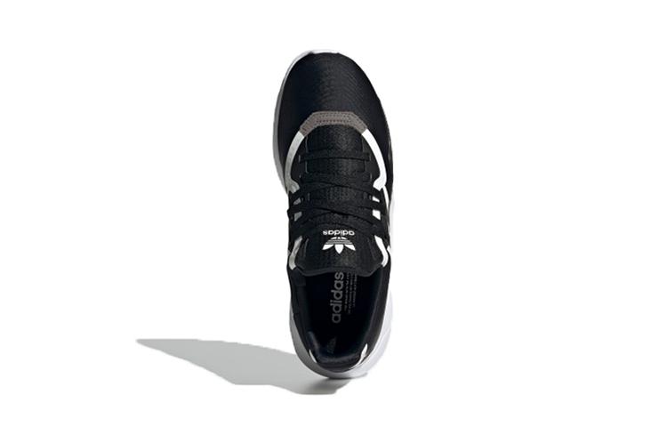 adidas Originals Flex Collection El C Низкие Спортивные Повседневные Кроссовки Черно-Белые Детские Возраст 3-7 Лет FX5323