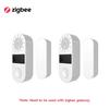 Tuya ZigBee Датчик открытия/закрытия двери/окна 130 дБ Звуковой контроль Alexa Детекторы двери Открытие/Закрытие Удаленный контроль через приложение Системы световой сигнализации