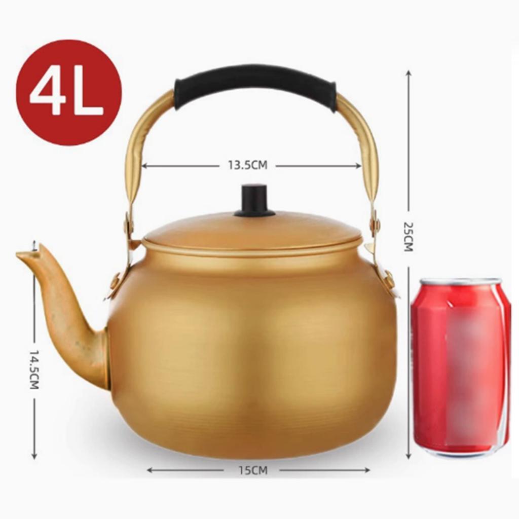 Aluminum Gas Kettle with Ergonomic Handle, Lightweight Multi-functional Kettle/tea for