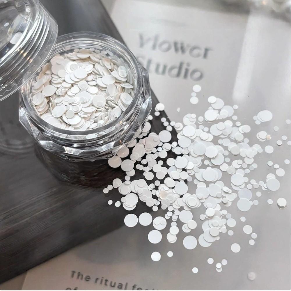 Mini Round Polka Dot Glitter Nail Art Decorations DIY Round Sequined Patchwork Nail Art  Salon Use