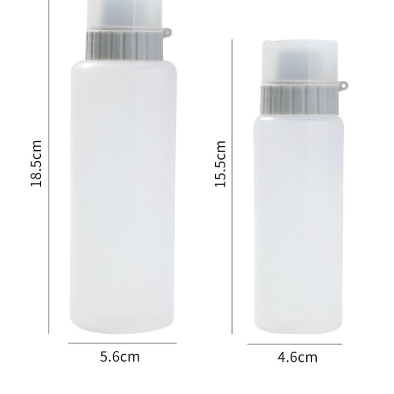 Large Diameter Squeeze Bottles with LIDS, Dressing Bottles, Plastic, Tomatoes, Salads, Sauces, Cream Scales Seasoning Organizer