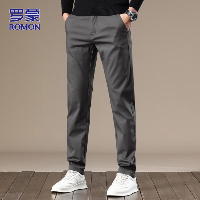 ROMON Men's 2025 A/W Loose Fit Straight Leg Casual Pants
