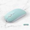 Wireless Bluetooth Mouse with Silent Click and Multi-Color LED for Office and Laptop Use