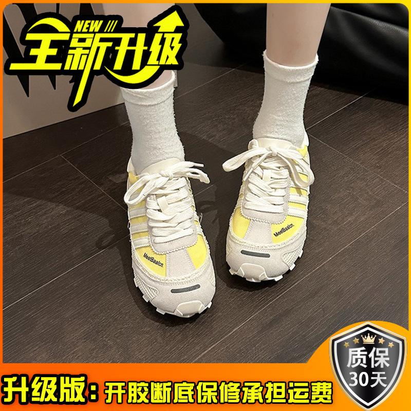 Retro women's new summer lace-up versatile casual fashion soft-soled breathable sneakers