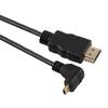 30cm 4K HDMI Male To Micro HDMI Positive Angled Male Gold-plated Connector Adapter Cable
