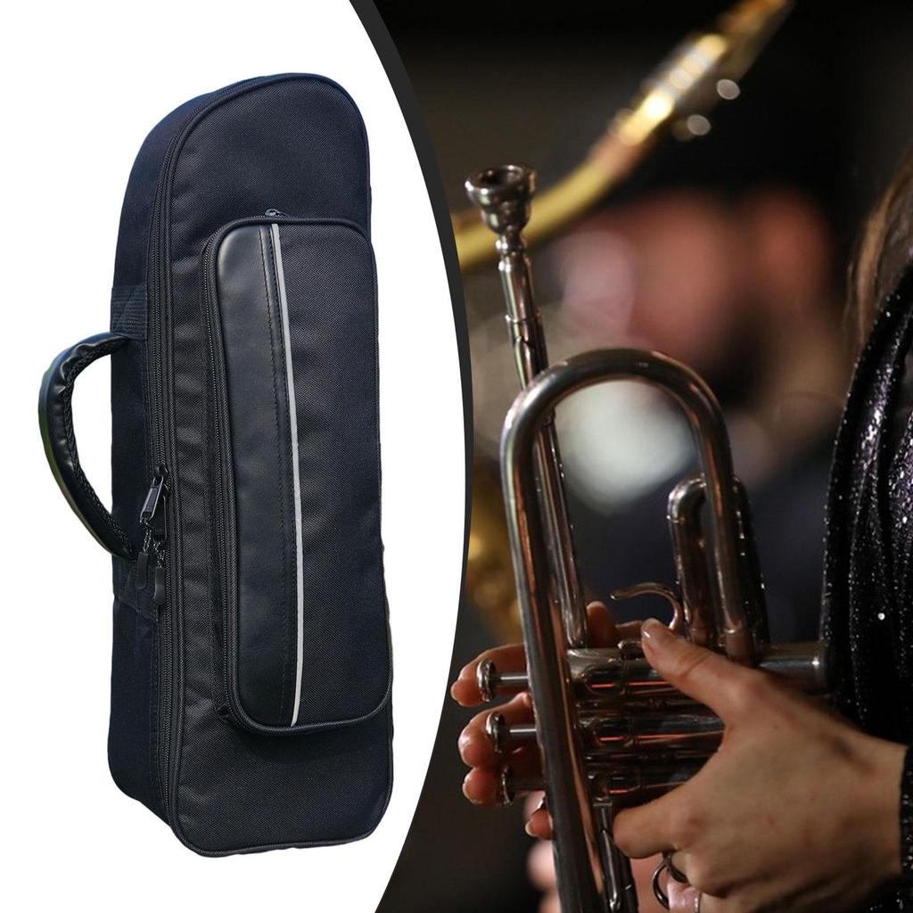 Trumpet Gig Bag Music Instrument Shoulder Practical Water Resistant Carrying Case for