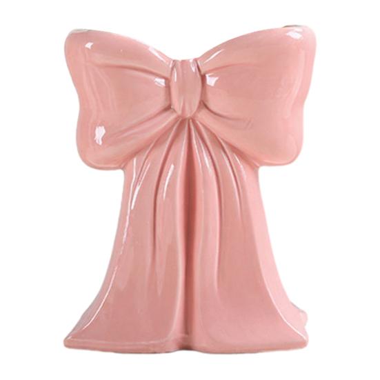 Керамическая ваза Yousheng с акцентом в виде банта Розовая Белая Бант/Сумка/Букет Цветочная ваза для гостиной Обеденной полки Стола Настольный декор