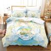 Новый Набор Постельного Белья Принцесса-Библиофил Всесезонный Односпальный Полуторный Двуспальный Кингсайз Комплект для Кровати Взрослый Детский Спальня Комплекты Пододеяльников Аниме