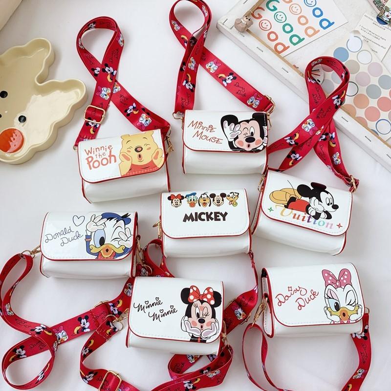Shoulder Mini Kids Crossbody Bag With Mouse Donald Duck Print Design