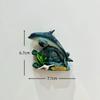 France Tahiti Marine Animals Resin Fridge Magnet Stickers Travel Souvenir Gift Landscape Refrigerator Magnet Home Kitchen Decor