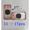 Корпус задний DIY для iPhone XS Max Как 17 Pro max Задняя крышка для iPhone XR до 17 Pro 11 до 17 Pro Корпус X XS До 17 pro