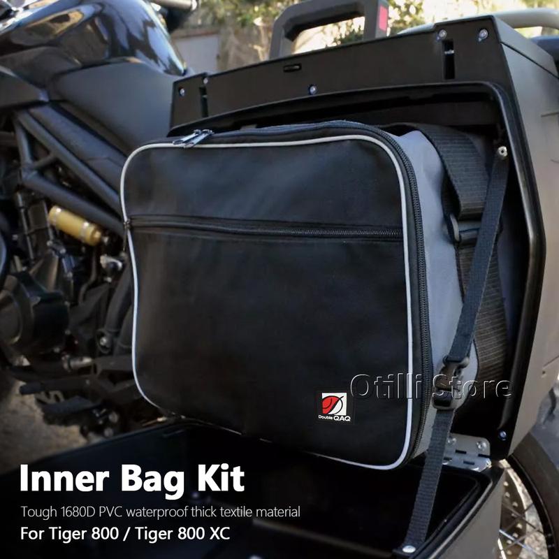 For Vario Suitcases Saddle Bags For TIGER 800 Tiger800 Tiger 800 XC Motorcycle Side Inner Bags Tool Box Panniers