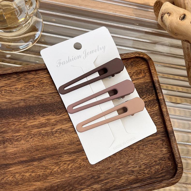 3/4 шт. набор, кофейные заколки для волос, бесшовные заколки для девочек, заколки для волос, BB зажимы, корейские модные женские заколки для волос, головные уборы, аксессуары для волос