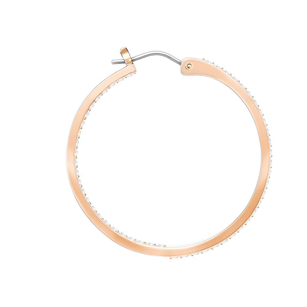 Swarovski Серьги-кольца Sommerset Женские серьги Розовое золото 5528459