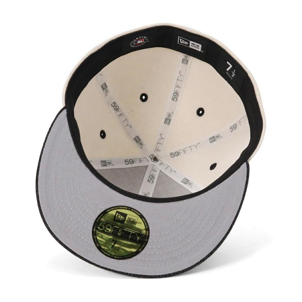 New Era 59FIFTY MLB CWS Size 7 5950 OATMEAL CHIWHI OAT NER36C1460 Two-Tone Oatmeal/Black Cap, 1/2, BDNM, 14388840,