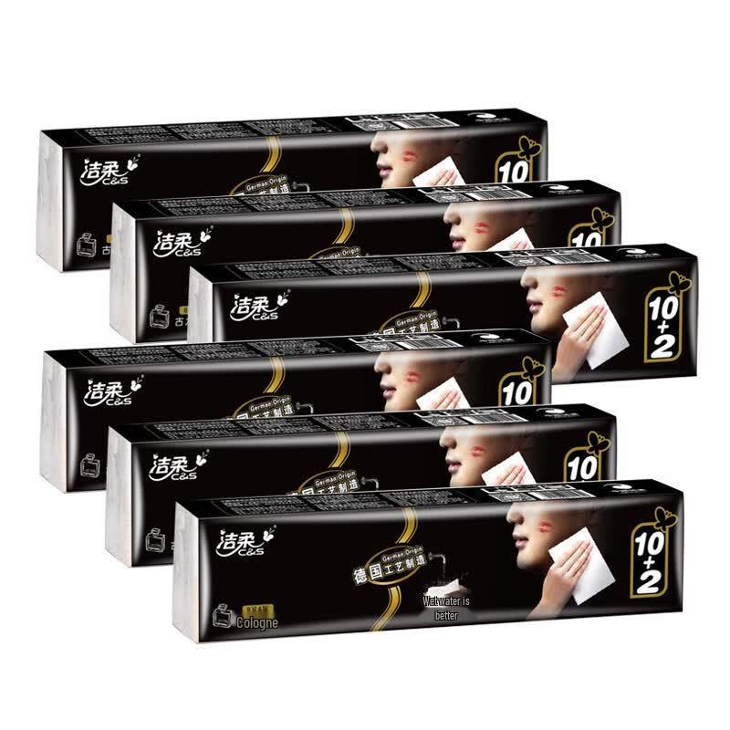 Jielu Mini 4-Ply Unscented Handkerchief Tissues, 12 Packs