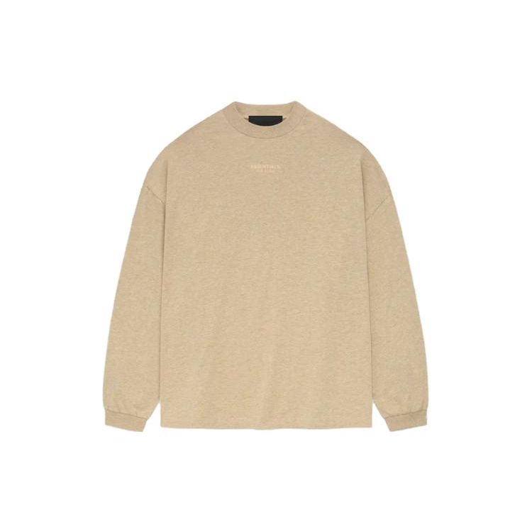 Fear of God Футболка Essentials с длинными рукавами Gold Heather Мужские топы Желто-коричневый 125BT232013F