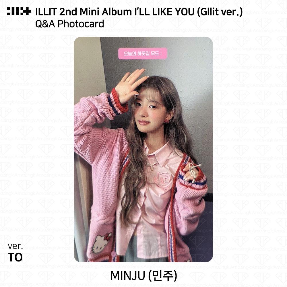 ILLIT 2-й мини-альбом I'LL LAKE YOU Gllit Ver To с фотокарточкой Between Photocard Photo
