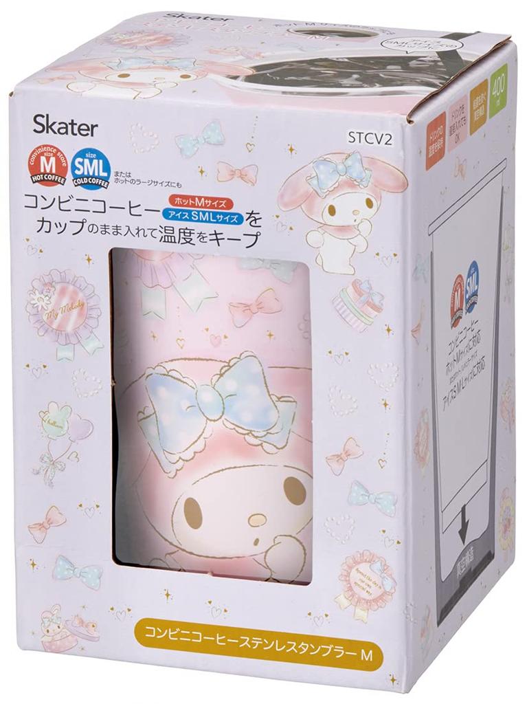 Skater Thermal Insulation Convenience Store Coffee Stainless Steel Tumbler 400ml M My Melody Happiness Girl Sanrio STCV2-A