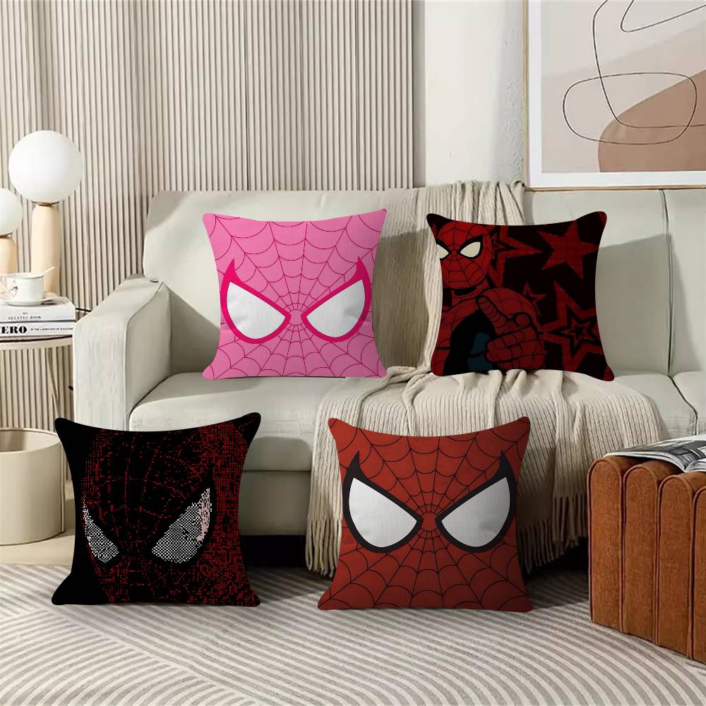 Funny Cool Cute SSpider Man Pillow Covers Cartoon Sofa Decorative Home Doublesided Printing Short Plush Cute Cushion Cover