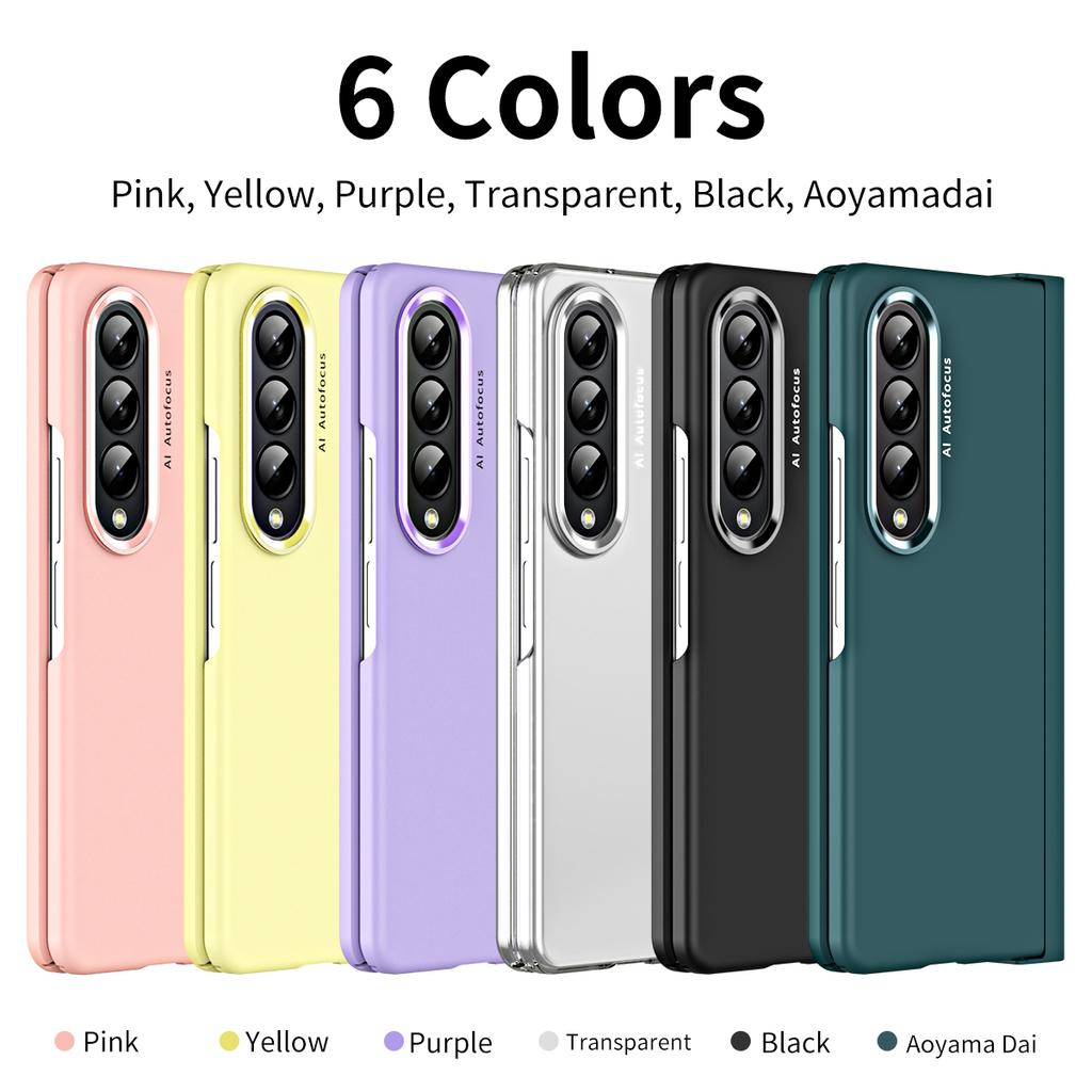 Удобный матовый чехол с защитой от царапин для Samsung Galaxy Z Fold 4 5g Fold4 Zfold4 Защитная пленка из стекла Funda Coque