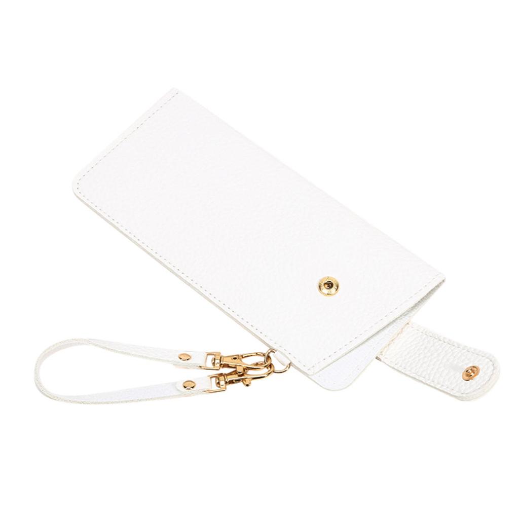 Hanging Glasses Case Soft Leather Sunglasses Storage Bag Portable Hangable Pocket Cases Slim Travel Pouch For Sunglasses Women