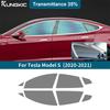 For Tesla Model S 2020 2021 Solar UV Privacy Protector Pre Cut Window Tint Film Front Rear Side Car Accessories Auto Parts