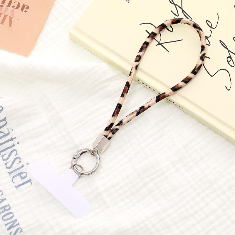 Цепочка для телефона с леопардовым принтом - Универсальный короткий шнурок и ремешок через плечо