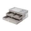 Dustproof Acrylic Jewelry Organizer Stackable Drawer Jewelry Box 3 Layers Jewelry Box  Bedroom