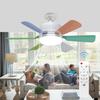 Ceiling Fan Light with Remote Control Ultra-Quiet Motor 3 Wind Speeds Dimmable Easy Installation E27 LED Ceiling Fan with Light