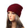 New Autumn And Winter Wool Cap European And American Women's Capped Cap Warm Knitted Cap Simple Solid-Coloured Cap