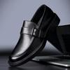 Мужская повседневная кожаная обувь в британском стиле, мужская обувь из первого слоя коровьей кожи, лоферы на одном педале для бизнеса и платья, тренд
