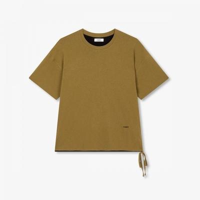 STudio Tomboy ShorT Sleeve T shirT Double Color sTring deTail 910622221cT