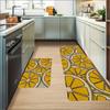 1 шт., противоскользящие коврики с лимонным узором, кухонный коврик, мягкий утолщенный кухонный коврик, водонепроницаемый винтажный абсорбирующий нескользящий маслостойкий напольный коврик, коврик для бега