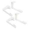 4PCS RV Curtains Holder With Screwdriver White ABS Side Curtain Hold Down Curtain Track Clips for RV Window Curtain