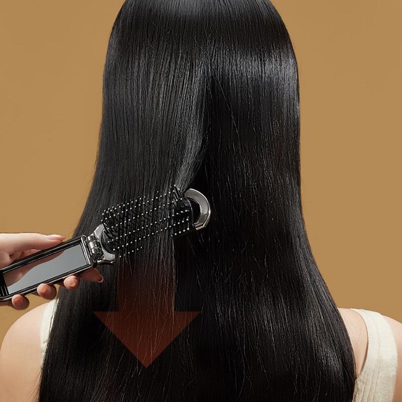 Mini Hair Brush Folding Massage Comb Head Massage Anti-Static Portable Travel Hair Brush Girl Hair Combs With Mirror