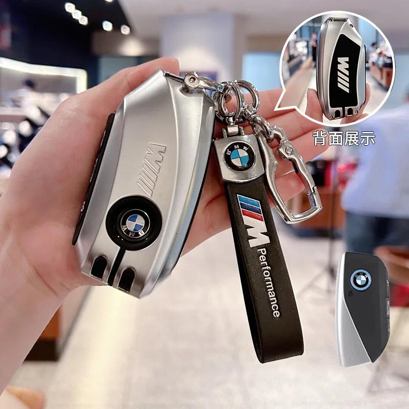ORWI7 Car Remote Key Case Cover Shell Fob For BMW X1 U11 G70 7 Series 320i X3 X5 X7 i7 G07 LCI iX G09 XM U06 G81 M3 2023 2024